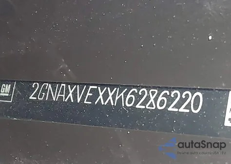 2019 Chevrolet Equinox Lt z USA, uszkodzony, nr VIN 2GNAXVEXXK6286220